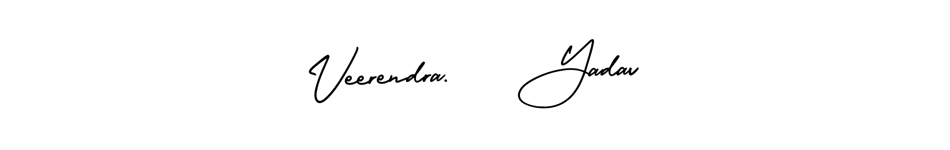 Veerendra.    Yadav stylish signature style. Best Handwritten Sign (AmerikaSignatureDemo-Regular) for my name. Handwritten Signature Collection Ideas for my name Veerendra.    Yadav. Veerendra.    Yadav signature style 3 images and pictures png