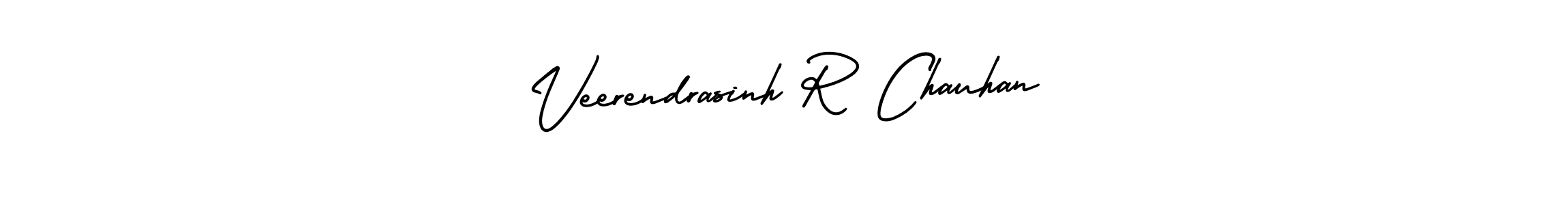Make a beautiful signature design for name Veerendrasinh R Chauhan. With this signature (AmerikaSignatureDemo-Regular) style, you can create a handwritten signature for free. Veerendrasinh R Chauhan signature style 3 images and pictures png