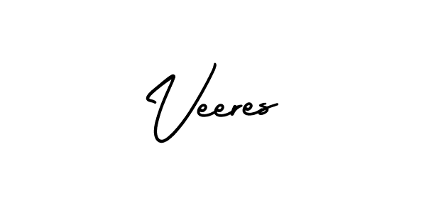 How to make Veeres signature? AmerikaSignatureDemo-Regular is a professional autograph style. Create handwritten signature for Veeres name. Veeres signature style 3 images and pictures png
