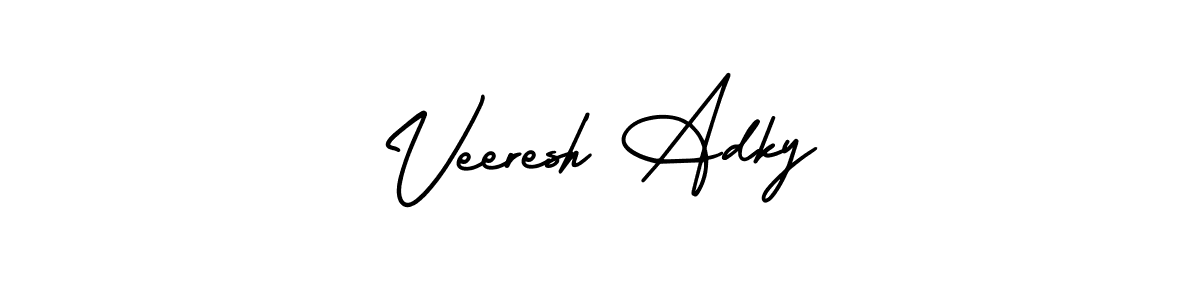 Also we have Veeresh Adky name is the best signature style. Create professional handwritten signature collection using AmerikaSignatureDemo-Regular autograph style. Veeresh Adky signature style 3 images and pictures png