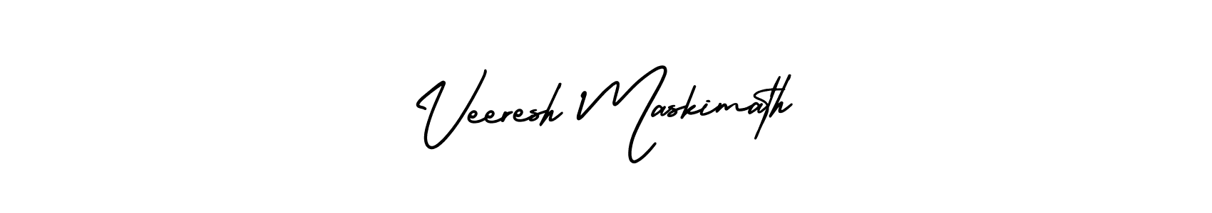 Use a signature maker to create a handwritten signature online. With this signature software, you can design (AmerikaSignatureDemo-Regular) your own signature for name Veeresh Maskimath. Veeresh Maskimath signature style 3 images and pictures png