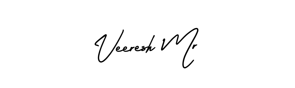 Use a signature maker to create a handwritten signature online. With this signature software, you can design (AmerikaSignatureDemo-Regular) your own signature for name Veeresh Mr. Veeresh Mr signature style 3 images and pictures png
