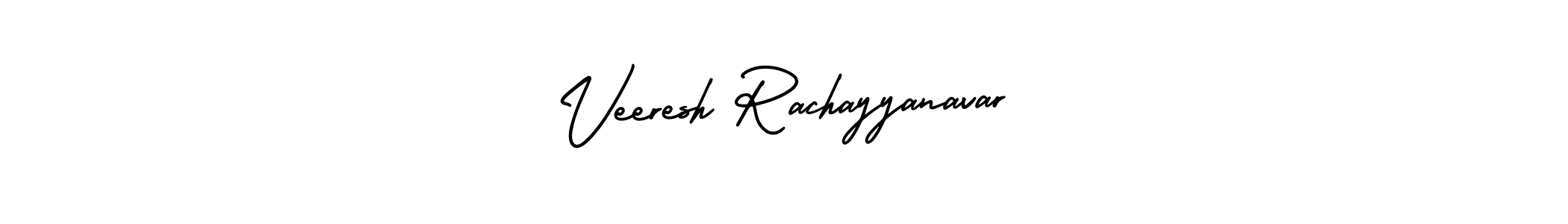 Use a signature maker to create a handwritten signature online. With this signature software, you can design (AmerikaSignatureDemo-Regular) your own signature for name Veeresh Rachayyanavar. Veeresh Rachayyanavar signature style 3 images and pictures png