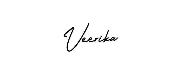 It looks lik you need a new signature style for name Veerika. Design unique handwritten (AmerikaSignatureDemo-Regular) signature with our free signature maker in just a few clicks. Veerika signature style 3 images and pictures png