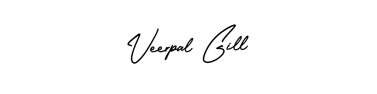 How to Draw Veerpal Gill signature style? AmerikaSignatureDemo-Regular is a latest design signature styles for name Veerpal Gill. Veerpal Gill signature style 3 images and pictures png