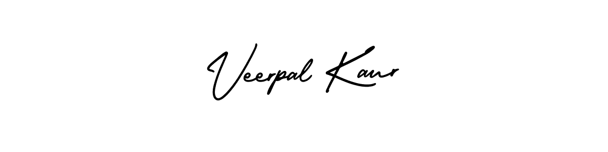 How to make Veerpal Kaur name signature. Use AmerikaSignatureDemo-Regular style for creating short signs online. This is the latest handwritten sign. Veerpal Kaur signature style 3 images and pictures png