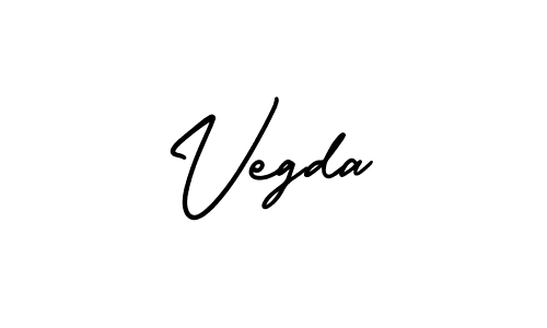 Use a signature maker to create a handwritten signature online. With this signature software, you can design (AmerikaSignatureDemo-Regular) your own signature for name Vegda. Vegda signature style 3 images and pictures png