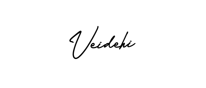 Also we have Veidehi name is the best signature style. Create professional handwritten signature collection using AmerikaSignatureDemo-Regular autograph style. Veidehi signature style 3 images and pictures png