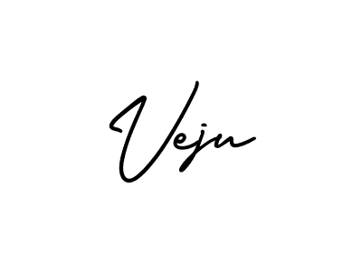 Use a signature maker to create a handwritten signature online. With this signature software, you can design (AmerikaSignatureDemo-Regular) your own signature for name Veju. Veju signature style 3 images and pictures png