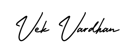 Achieve flawless digital penmanship with Vek Vardhan name in AmerikaSignatureDemo-Regular font. The perfect tool for creating online signatures. Vek Vardhan signature style 3 images and pictures png