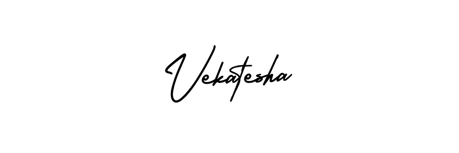 Use a signature maker to create a handwritten signature online. With this signature software, you can design (AmerikaSignatureDemo-Regular) your own signature for name Vekatesha. Vekatesha signature style 3 images and pictures png