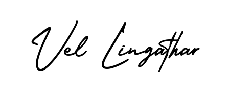 Achieve flawless digital penmanship with Vel Lingathar name in AmerikaSignatureDemo-Regular font. The perfect tool for creating online signatures. Vel Lingathar signature style 3 images and pictures png