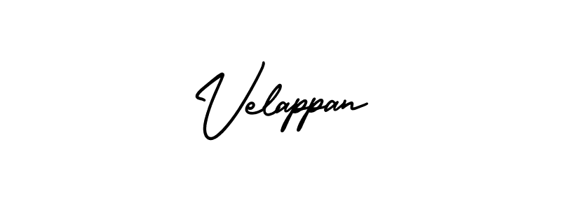 if you are searching for the best signature style for your name Velappan. so please give up your signature search. here we have designed multiple signature styles  using AmerikaSignatureDemo-Regular. Velappan signature style 3 images and pictures png