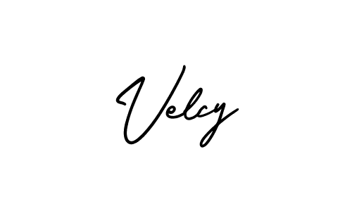 How to make Velcy signature? AmerikaSignatureDemo-Regular is a professional autograph style. Create handwritten signature for Velcy name. Velcy signature style 3 images and pictures png