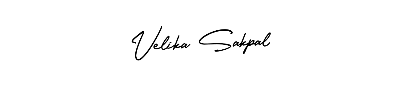 Check out images of Autograph of Velika Sakpal name. Actor Velika Sakpal Signature Style. AmerikaSignatureDemo-Regular is a professional sign style online. Velika Sakpal signature style 3 images and pictures png