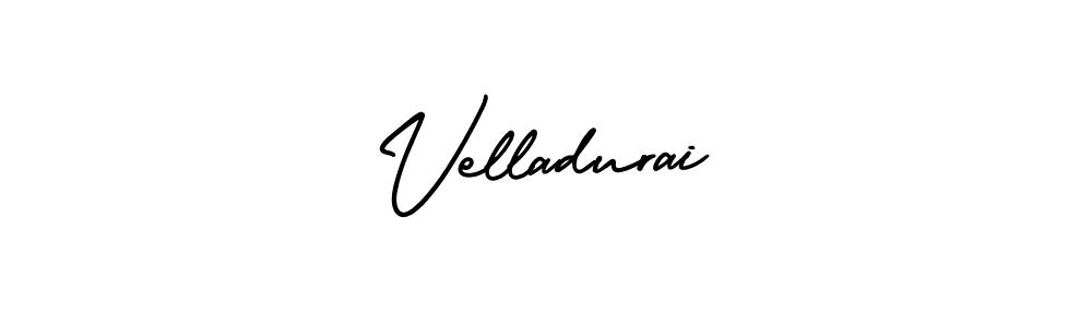 Make a beautiful signature design for name Velladurai. With this signature (AmerikaSignatureDemo-Regular) style, you can create a handwritten signature for free. Velladurai signature style 3 images and pictures png