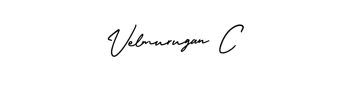 Velmurugan C stylish signature style. Best Handwritten Sign (AmerikaSignatureDemo-Regular) for my name. Handwritten Signature Collection Ideas for my name Velmurugan C. Velmurugan C signature style 3 images and pictures png