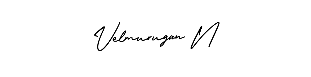 AmerikaSignatureDemo-Regular is a professional signature style that is perfect for those who want to add a touch of class to their signature. It is also a great choice for those who want to make their signature more unique. Get Velmurugan N name to fancy signature for free. Velmurugan N signature style 3 images and pictures png