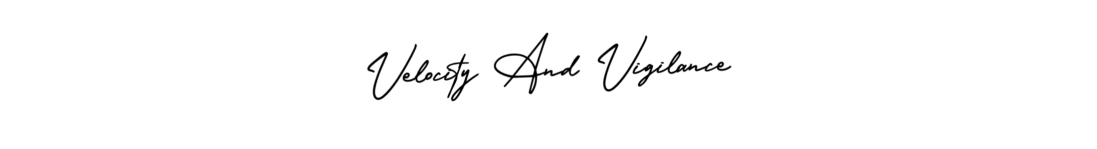 It looks lik you need a new signature style for name Velocity And Vigilance. Design unique handwritten (AmerikaSignatureDemo-Regular) signature with our free signature maker in just a few clicks. Velocity And Vigilance signature style 3 images and pictures png