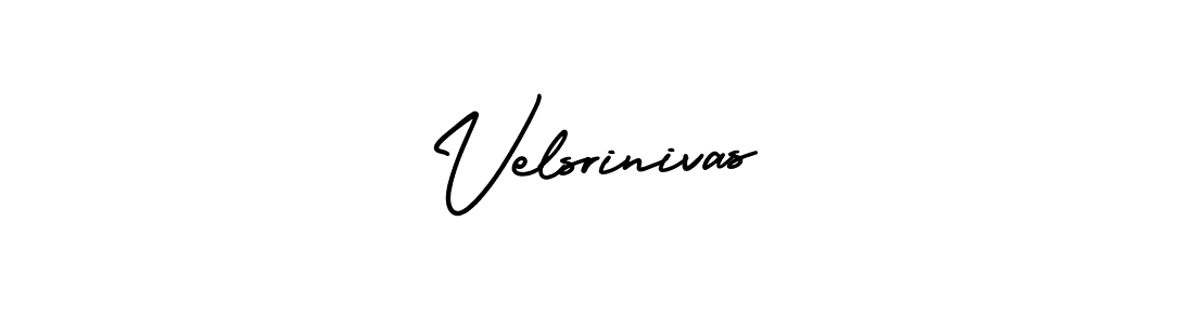 How to make Velsrinivas signature? AmerikaSignatureDemo-Regular is a professional autograph style. Create handwritten signature for Velsrinivas name. Velsrinivas signature style 3 images and pictures png