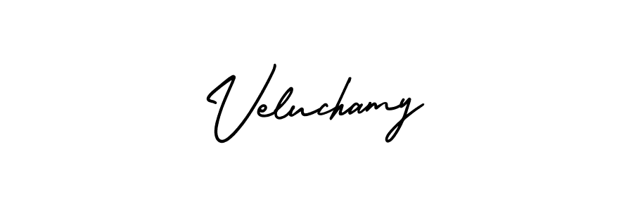 How to Draw Veluchamy signature style? AmerikaSignatureDemo-Regular is a latest design signature styles for name Veluchamy. Veluchamy signature style 3 images and pictures png