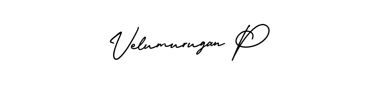 It looks lik you need a new signature style for name Velumurugan P. Design unique handwritten (AmerikaSignatureDemo-Regular) signature with our free signature maker in just a few clicks. Velumurugan P signature style 3 images and pictures png
