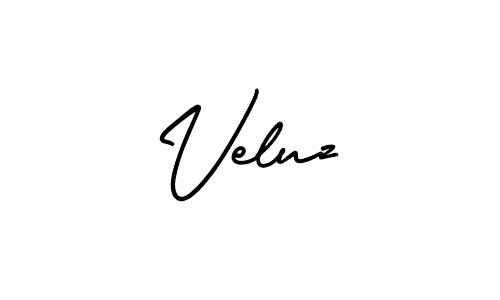 It looks lik you need a new signature style for name Veluz. Design unique handwritten (AmerikaSignatureDemo-Regular) signature with our free signature maker in just a few clicks. Veluz signature style 3 images and pictures png