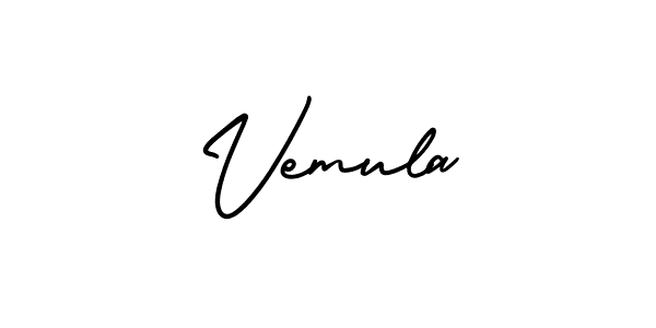 Make a short Vemula signature style. Manage your documents anywhere anytime using AmerikaSignatureDemo-Regular. Create and add eSignatures, submit forms, share and send files easily. Vemula signature style 3 images and pictures png