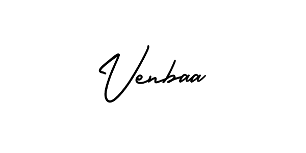 Create a beautiful signature design for name Venbaa. With this signature (AmerikaSignatureDemo-Regular) fonts, you can make a handwritten signature for free. Venbaa signature style 3 images and pictures png