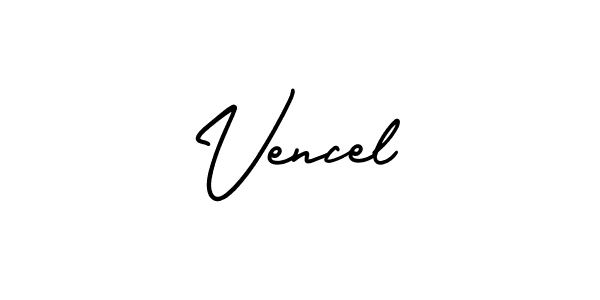 Also we have Vencel name is the best signature style. Create professional handwritten signature collection using AmerikaSignatureDemo-Regular autograph style. Vencel signature style 3 images and pictures png