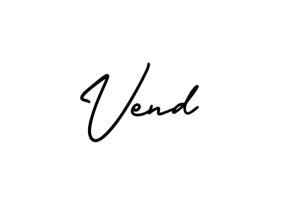 Use a signature maker to create a handwritten signature online. With this signature software, you can design (AmerikaSignatureDemo-Regular) your own signature for name Vend. Vend signature style 3 images and pictures png