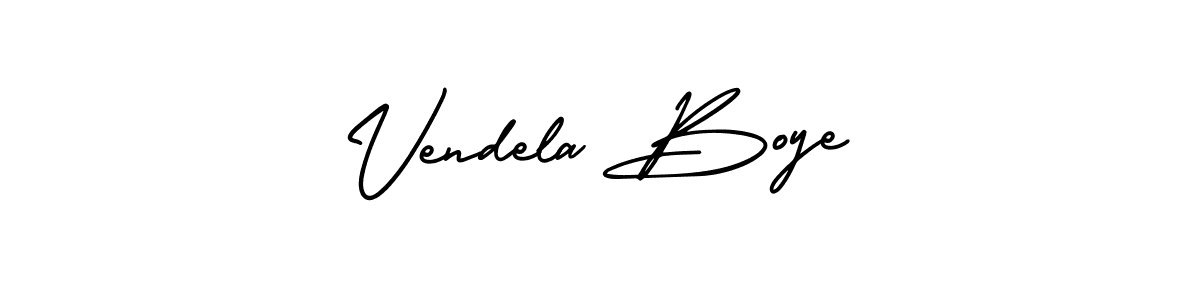 Also You can easily find your signature by using the search form. We will create Vendela Boye name handwritten signature images for you free of cost using AmerikaSignatureDemo-Regular sign style. Vendela Boye signature style 3 images and pictures png