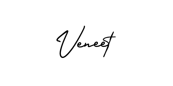 Create a beautiful signature design for name Veneet. With this signature (AmerikaSignatureDemo-Regular) fonts, you can make a handwritten signature for free. Veneet signature style 3 images and pictures png