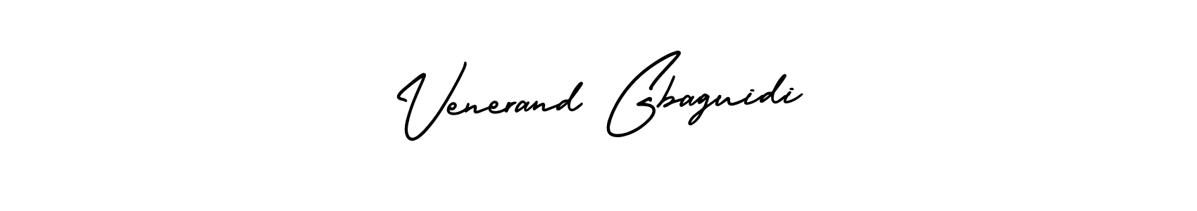 Create a beautiful signature design for name Venerand Gbaguidi. With this signature (AmerikaSignatureDemo-Regular) fonts, you can make a handwritten signature for free. Venerand Gbaguidi signature style 3 images and pictures png