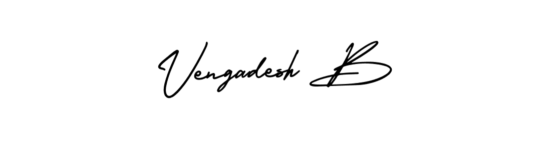 This is the best signature style for the Vengadesh B name. Also you like these signature font (AmerikaSignatureDemo-Regular). Mix name signature. Vengadesh B signature style 3 images and pictures png