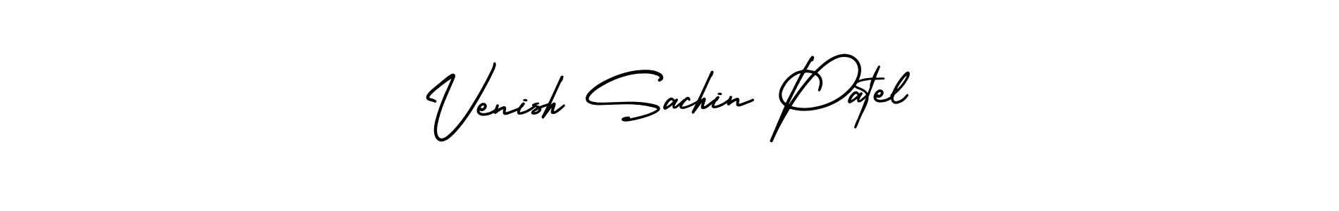 Create a beautiful signature design for name Venish Sachin Patel. With this signature (AmerikaSignatureDemo-Regular) fonts, you can make a handwritten signature for free. Venish Sachin Patel signature style 3 images and pictures png