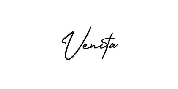 Make a short Venita signature style. Manage your documents anywhere anytime using AmerikaSignatureDemo-Regular. Create and add eSignatures, submit forms, share and send files easily. Venita signature style 3 images and pictures png