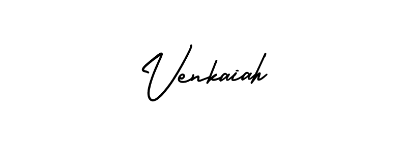 How to make Venkaiah signature? AmerikaSignatureDemo-Regular is a professional autograph style. Create handwritten signature for Venkaiah name. Venkaiah signature style 3 images and pictures png
