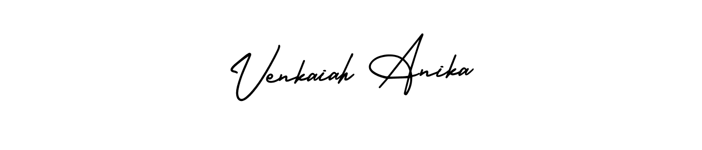 See photos of Venkaiah Anika official signature by Spectra . Check more albums & portfolios. Read reviews & check more about AmerikaSignatureDemo-Regular font. Venkaiah Anika signature style 3 images and pictures png