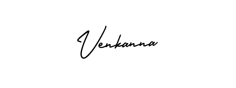 Use a signature maker to create a handwritten signature online. With this signature software, you can design (AmerikaSignatureDemo-Regular) your own signature for name Venkanna. Venkanna signature style 3 images and pictures png