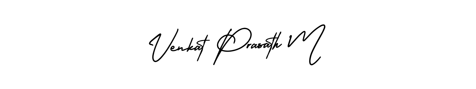 It looks lik you need a new signature style for name Venkat Prasath M. Design unique handwritten (AmerikaSignatureDemo-Regular) signature with our free signature maker in just a few clicks. Venkat Prasath M signature style 3 images and pictures png