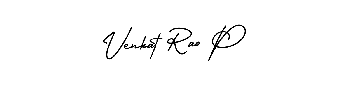 Venkat Rao P stylish signature style. Best Handwritten Sign (AmerikaSignatureDemo-Regular) for my name. Handwritten Signature Collection Ideas for my name Venkat Rao P. Venkat Rao P signature style 3 images and pictures png