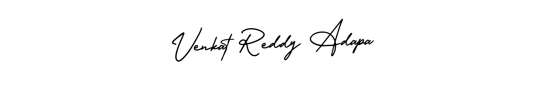 How to make Venkat Reddy Adapa signature? AmerikaSignatureDemo-Regular is a professional autograph style. Create handwritten signature for Venkat Reddy Adapa name. Venkat Reddy Adapa signature style 3 images and pictures png