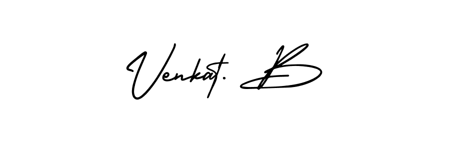 AmerikaSignatureDemo-Regular is a professional signature style that is perfect for those who want to add a touch of class to their signature. It is also a great choice for those who want to make their signature more unique. Get Venkat. B name to fancy signature for free. Venkat. B signature style 3 images and pictures png