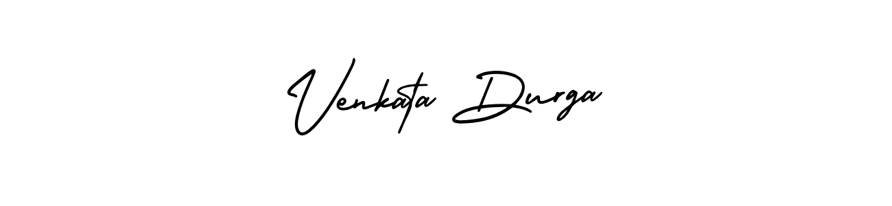 You should practise on your own different ways (AmerikaSignatureDemo-Regular) to write your name (Venkata Durga) in signature. don't let someone else do it for you. Venkata Durga signature style 3 images and pictures png