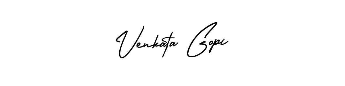 Design your own signature with our free online signature maker. With this signature software, you can create a handwritten (AmerikaSignatureDemo-Regular) signature for name Venkata Gopi. Venkata Gopi signature style 3 images and pictures png