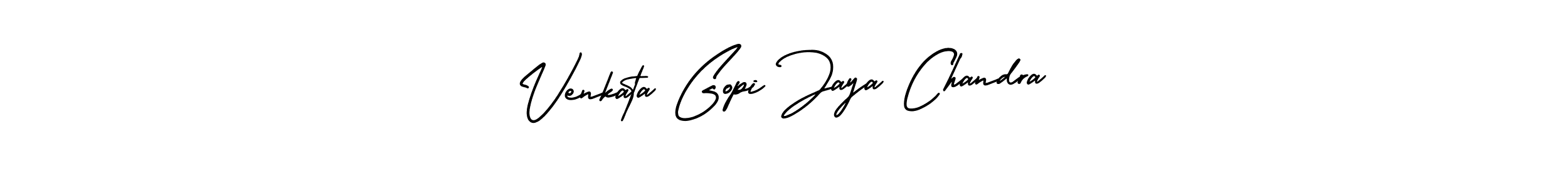 Use a signature maker to create a handwritten signature online. With this signature software, you can design (AmerikaSignatureDemo-Regular) your own signature for name Venkata Gopi Jaya Chandra. Venkata Gopi Jaya Chandra signature style 3 images and pictures png