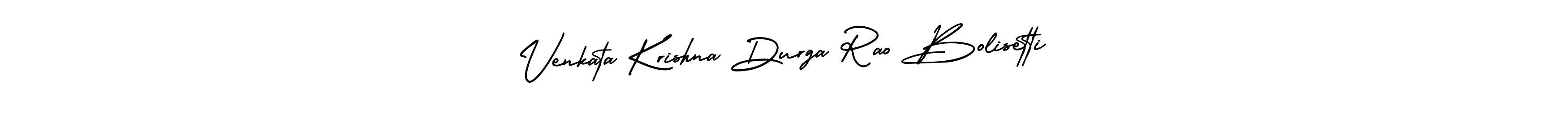 Also You can easily find your signature by using the search form. We will create Venkata Krishna Durga Rao Bolisetti name handwritten signature images for you free of cost using AmerikaSignatureDemo-Regular sign style. Venkata Krishna Durga Rao Bolisetti signature style 3 images and pictures png