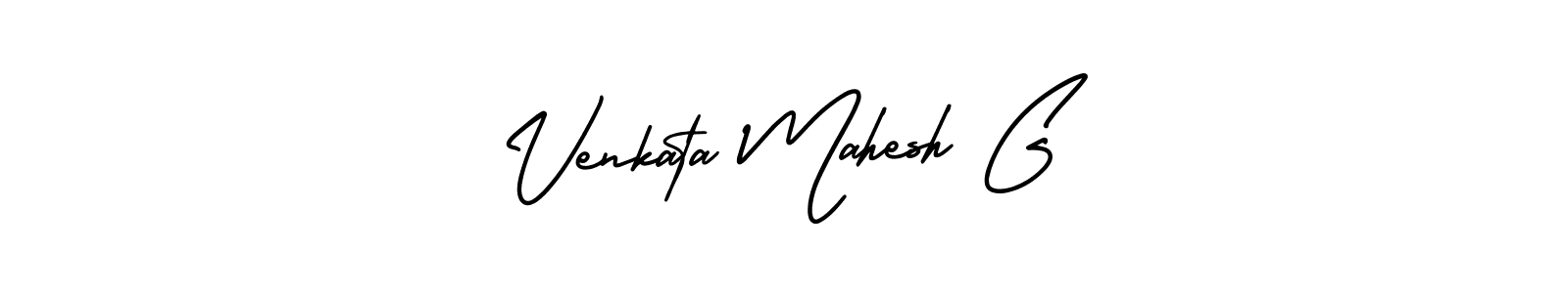 It looks lik you need a new signature style for name Venkata Mahesh G. Design unique handwritten (AmerikaSignatureDemo-Regular) signature with our free signature maker in just a few clicks. Venkata Mahesh G signature style 3 images and pictures png