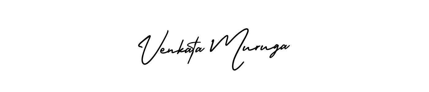 Create a beautiful signature design for name Venkata Muruga. With this signature (AmerikaSignatureDemo-Regular) fonts, you can make a handwritten signature for free. Venkata Muruga signature style 3 images and pictures png